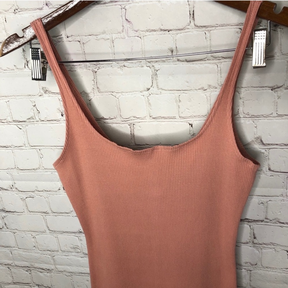 Rolla Coster Ribbed Midi Bodycon Dress